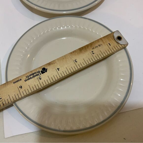 American Commercial China Co Vintage Restaurantware appetizer plates set 4 - Picture 5 of 7